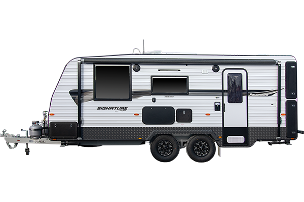 Signature Series caravan side view