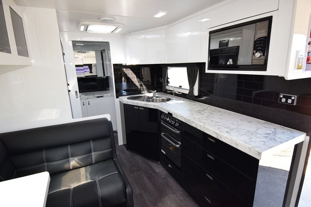 Commander Caravan kitchen