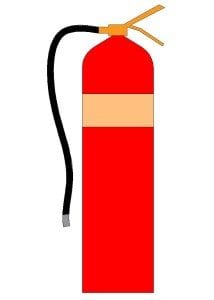 Solid red with a oatmeal band: These extinguishers usually contain potassium based  alkaline solutions.
