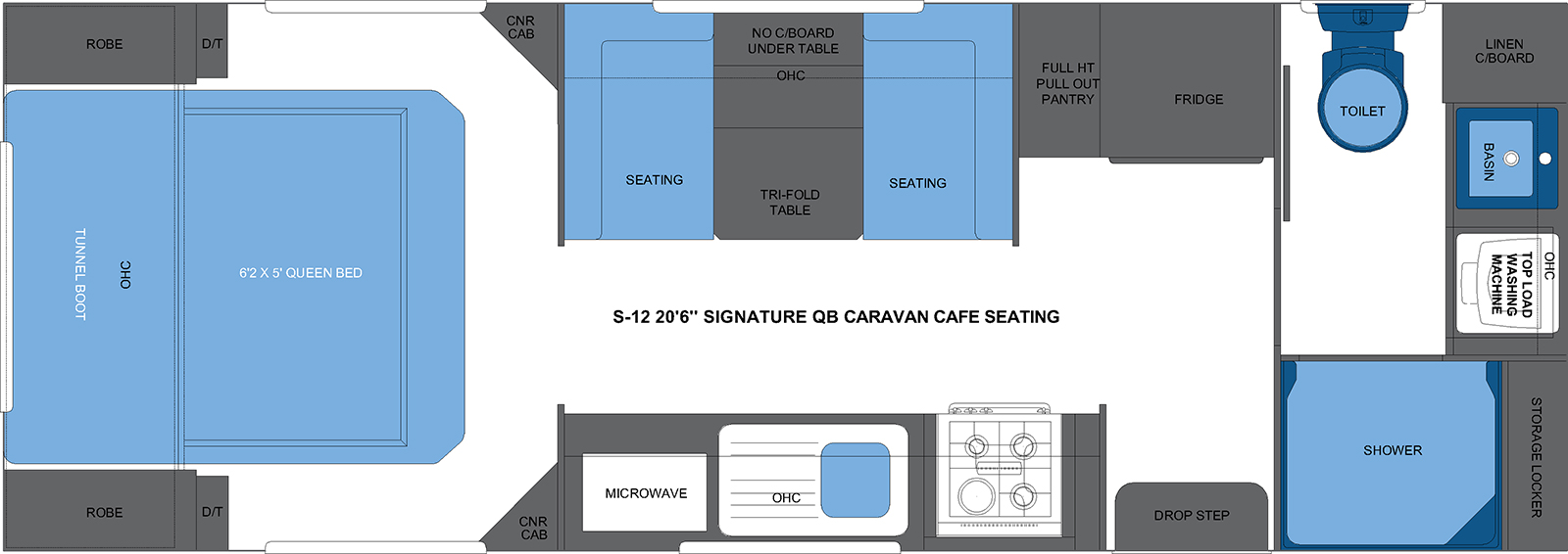 S-12 20'6 SIGNATURE QB CAFE SEATING