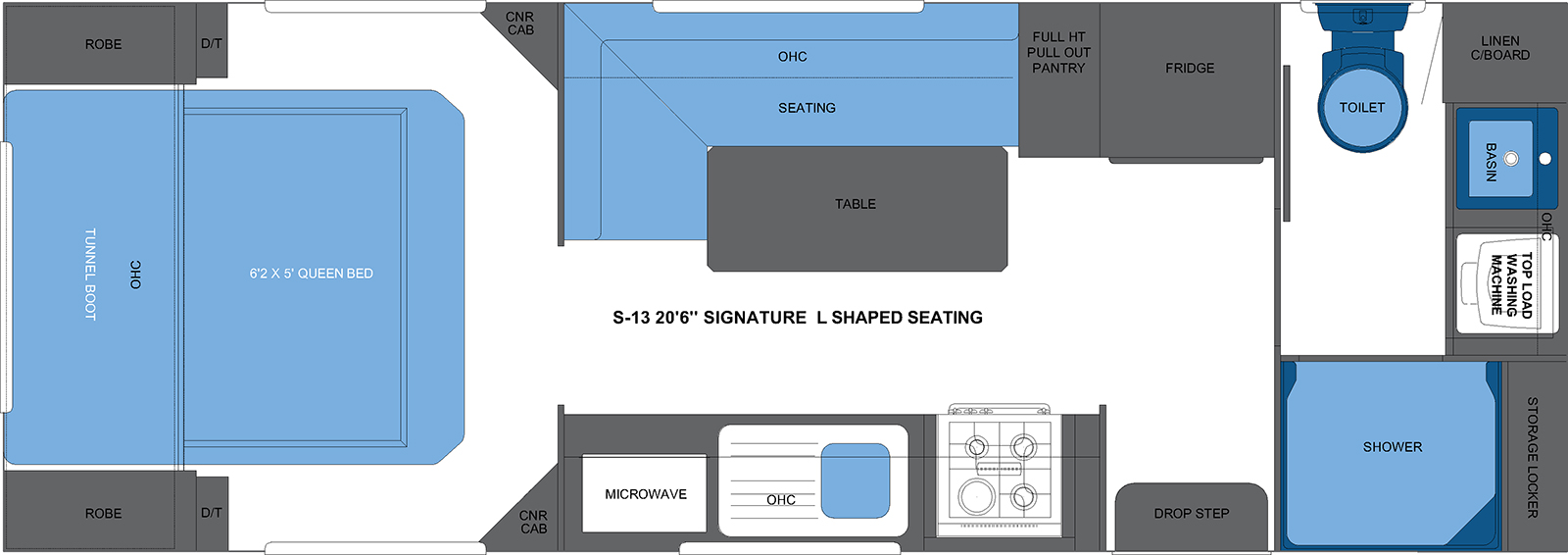 S-13 20'6 SIGNATURE QB L SHAPED SEATING