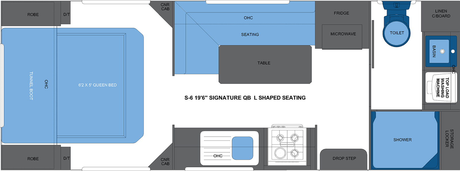 S-6 19'6 SIGNATURE QB L SHAPED SEATING