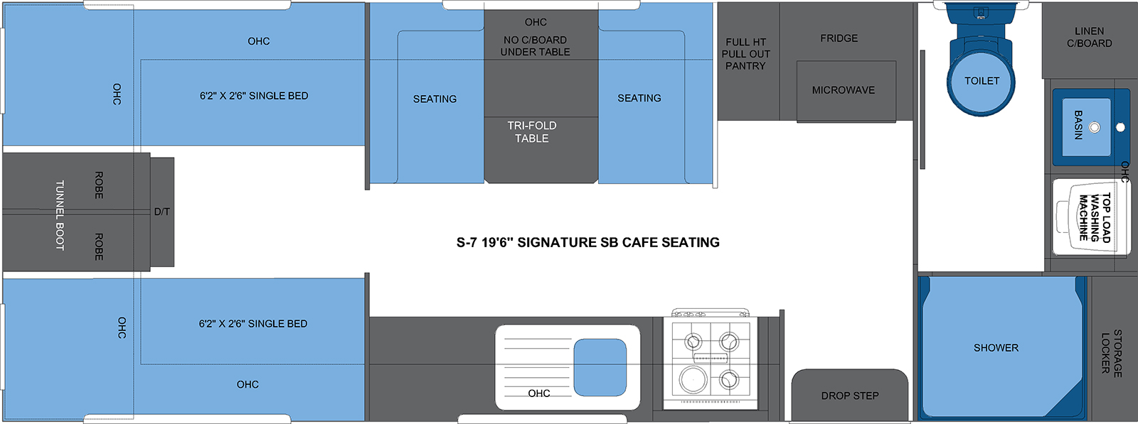 S-7 19'6 SIGNATURE SB CAFE SEATING CARAVAN