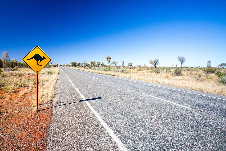 Australian outback road