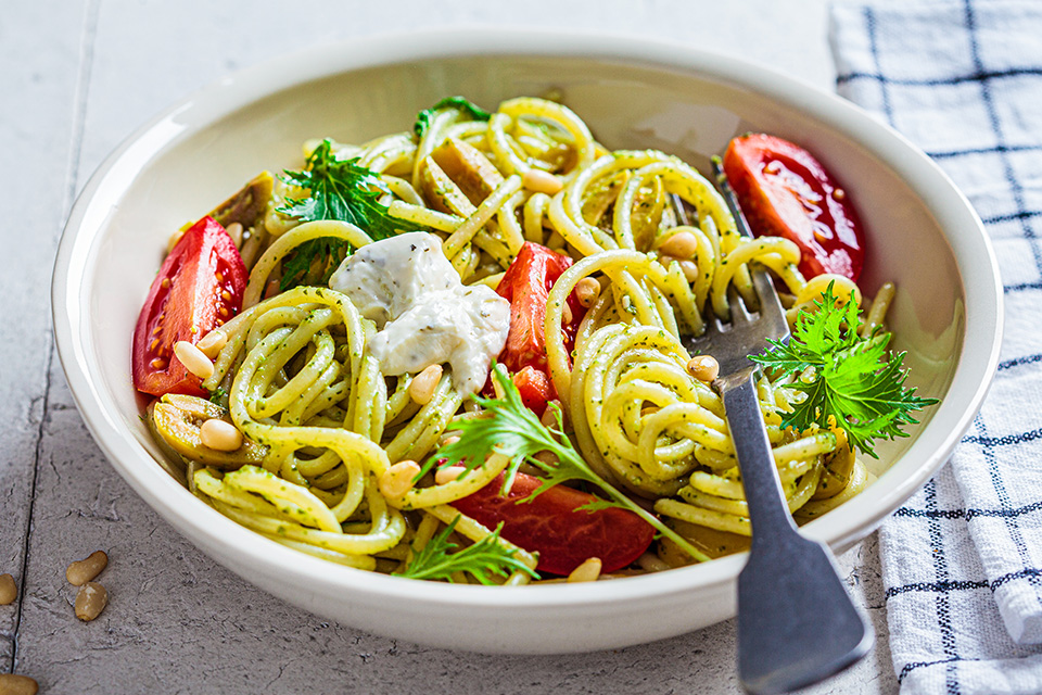 Veggie Pesto Pasta