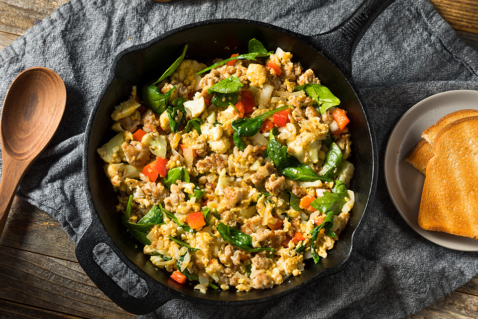 Healthy Veggie Egg Scramble